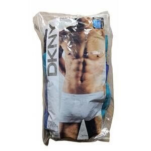 DKNY Men’s Hip Trunks (3-Pack) Turquoise, Blue Size Large